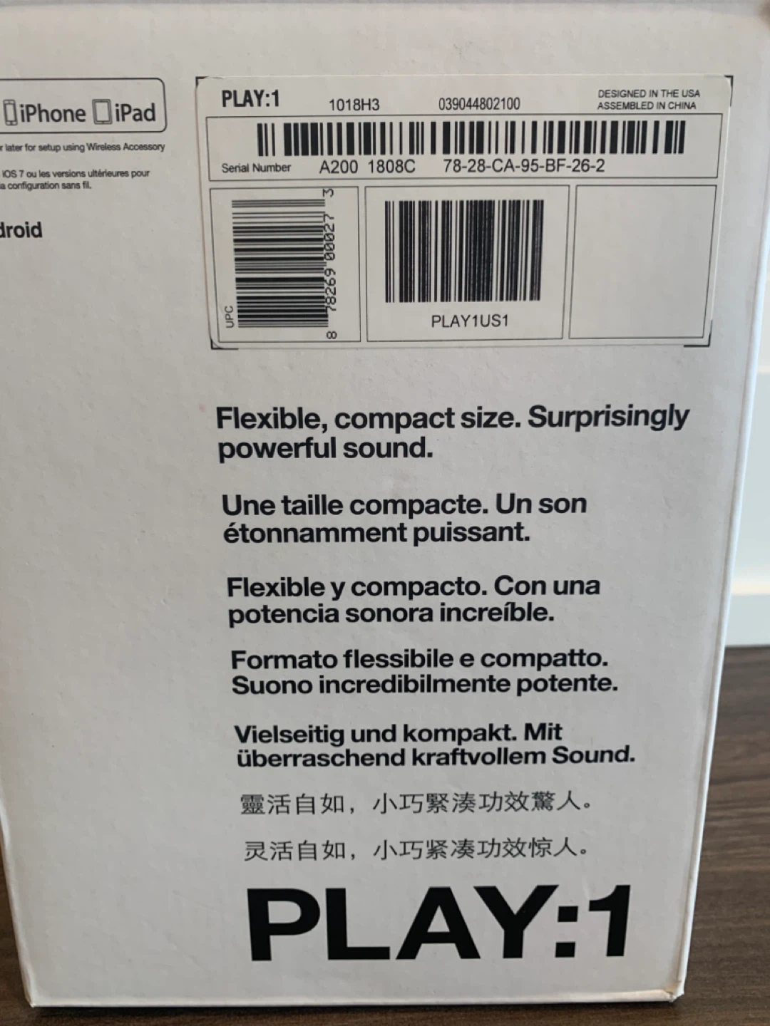 Sonos PLAY:1 Wireless Smart Speaker - photo 3