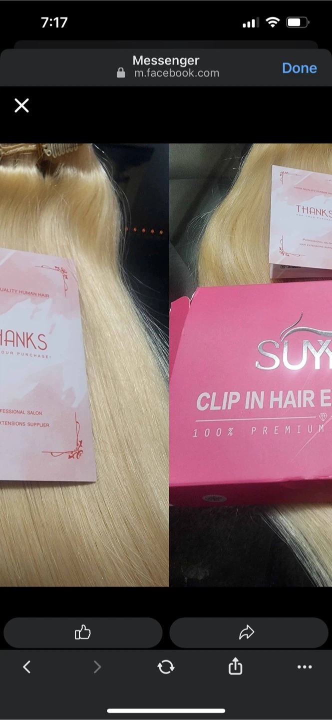New SUYYA Clip In Hair Extensions - Blonde Human Hair - photo 3