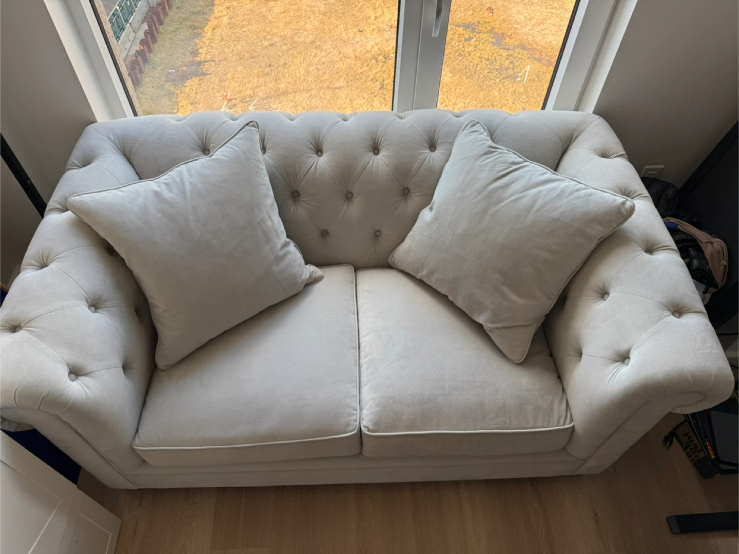 68" Grey Loveseat Sofa - Martha Stewart Collection - photo 2
