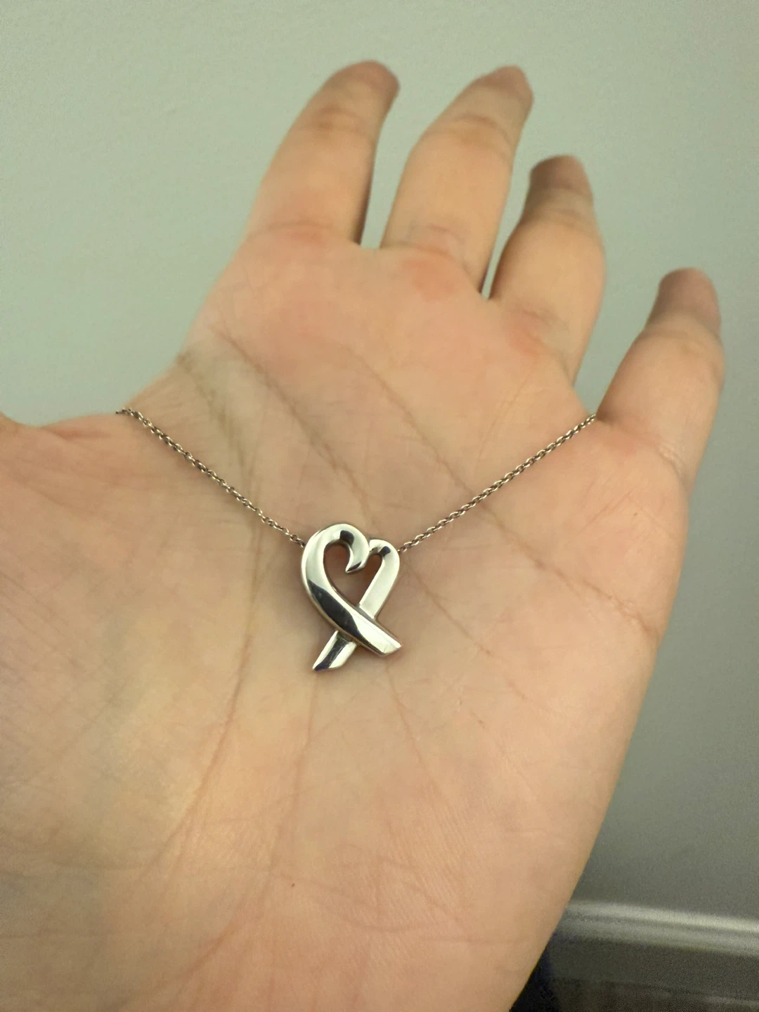 Tiffany & Co. Heart Necklace Sterling Silver
