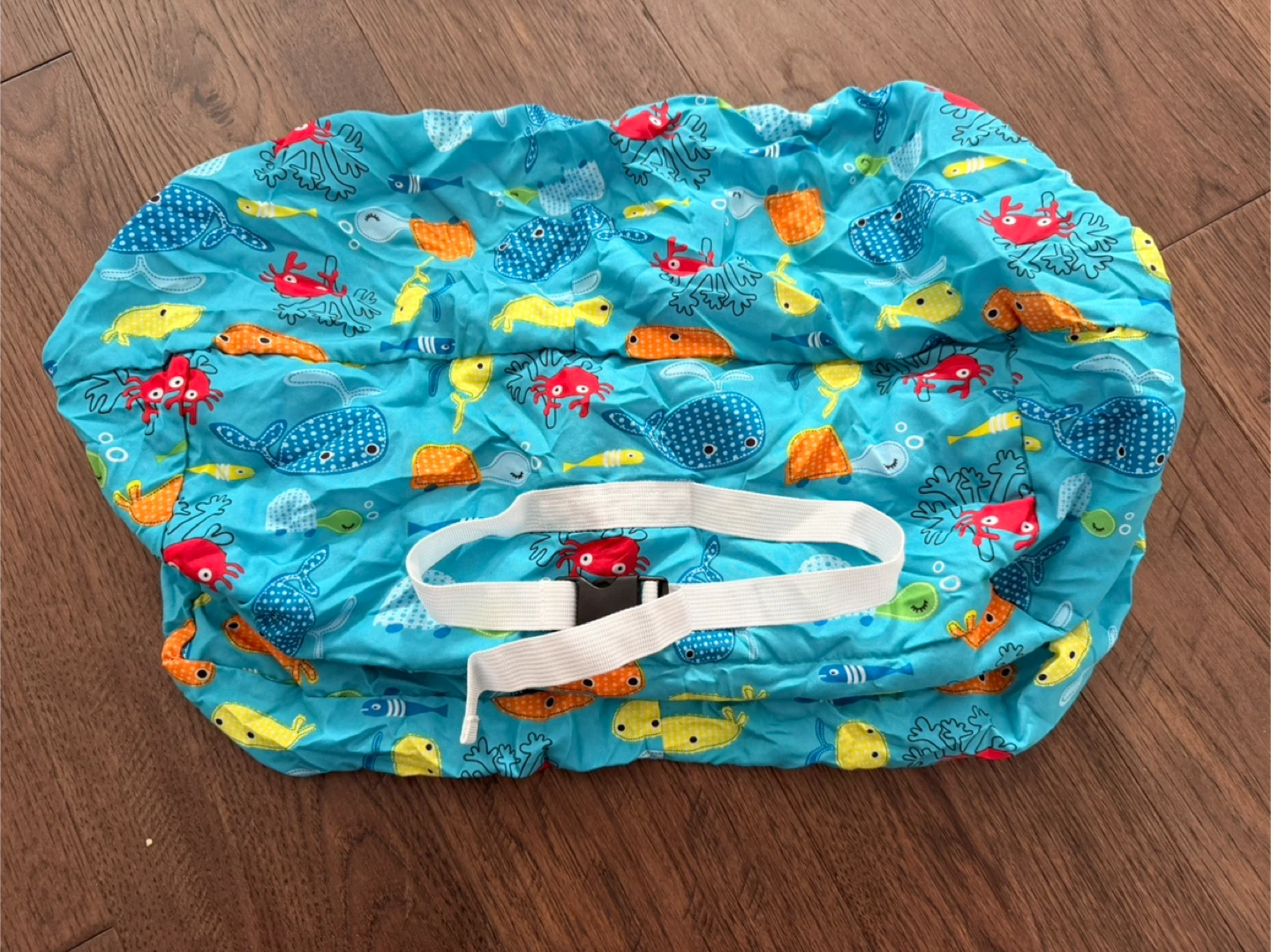 Portable 2-in-1 Shopping Cart & High Chair Cover - Blue Seaworld - photo 3