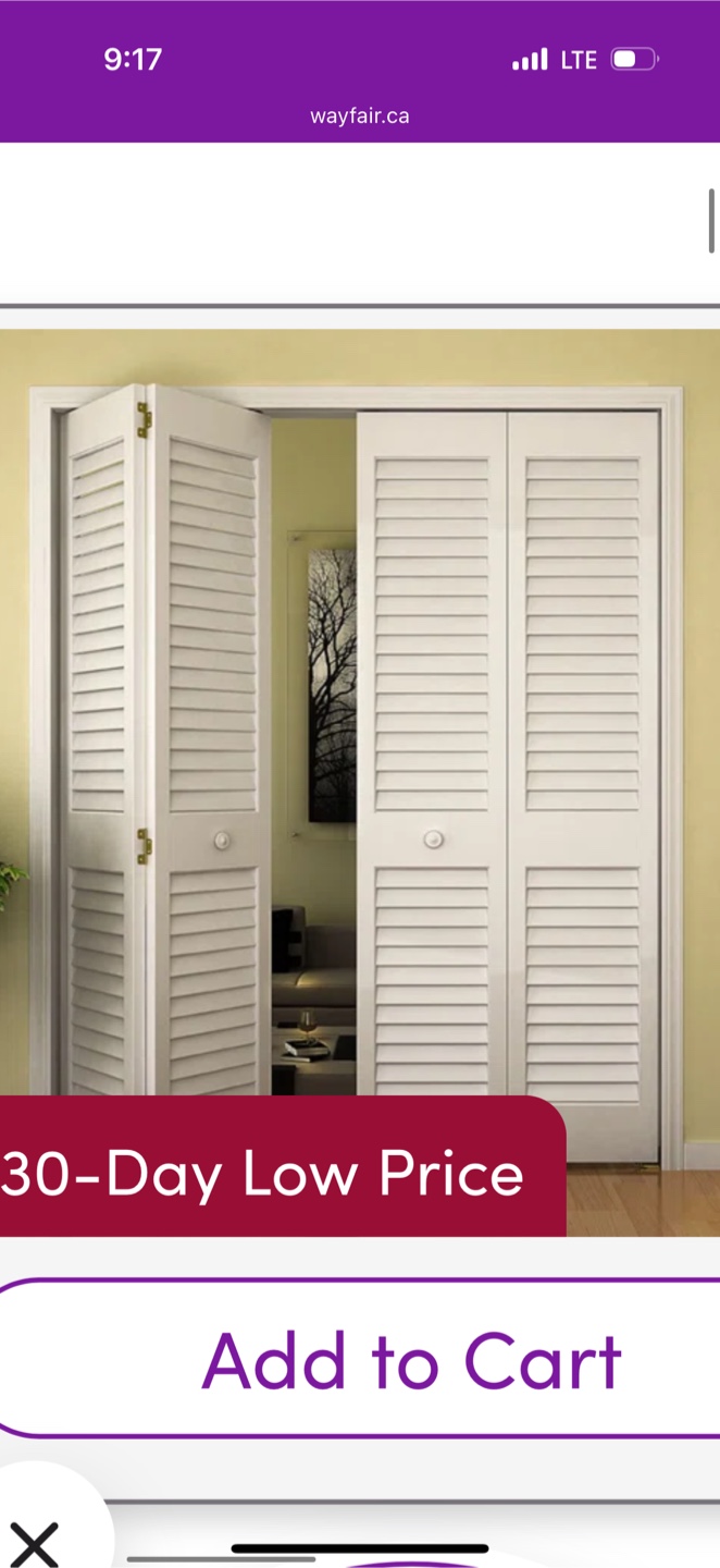 White Bi-Fold Louvered Window Doors