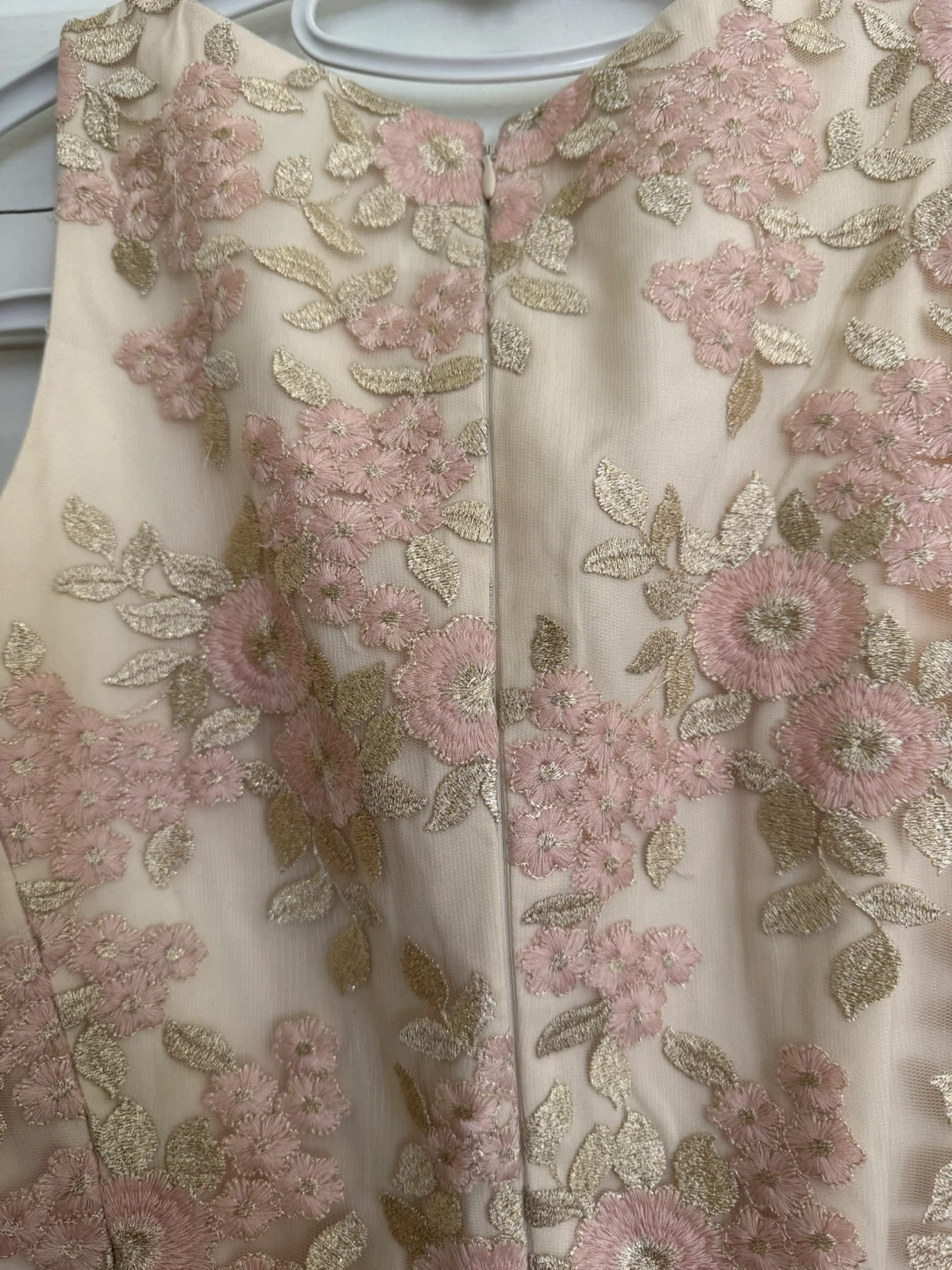 Girls Pink Floral Embroidered Dress - photo 4
