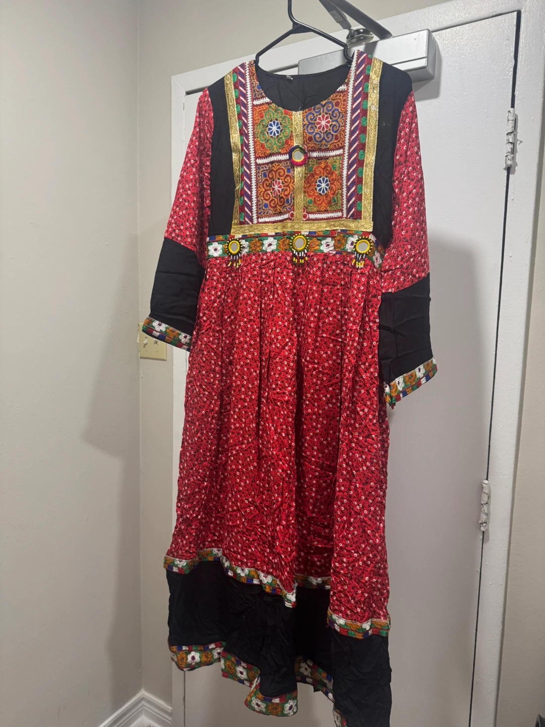 Embroidered Afghani Dress