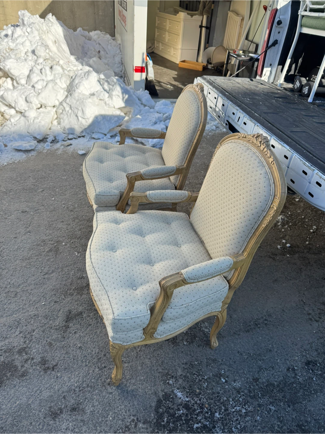 Pair of French Style Accent Chairs - photo 2