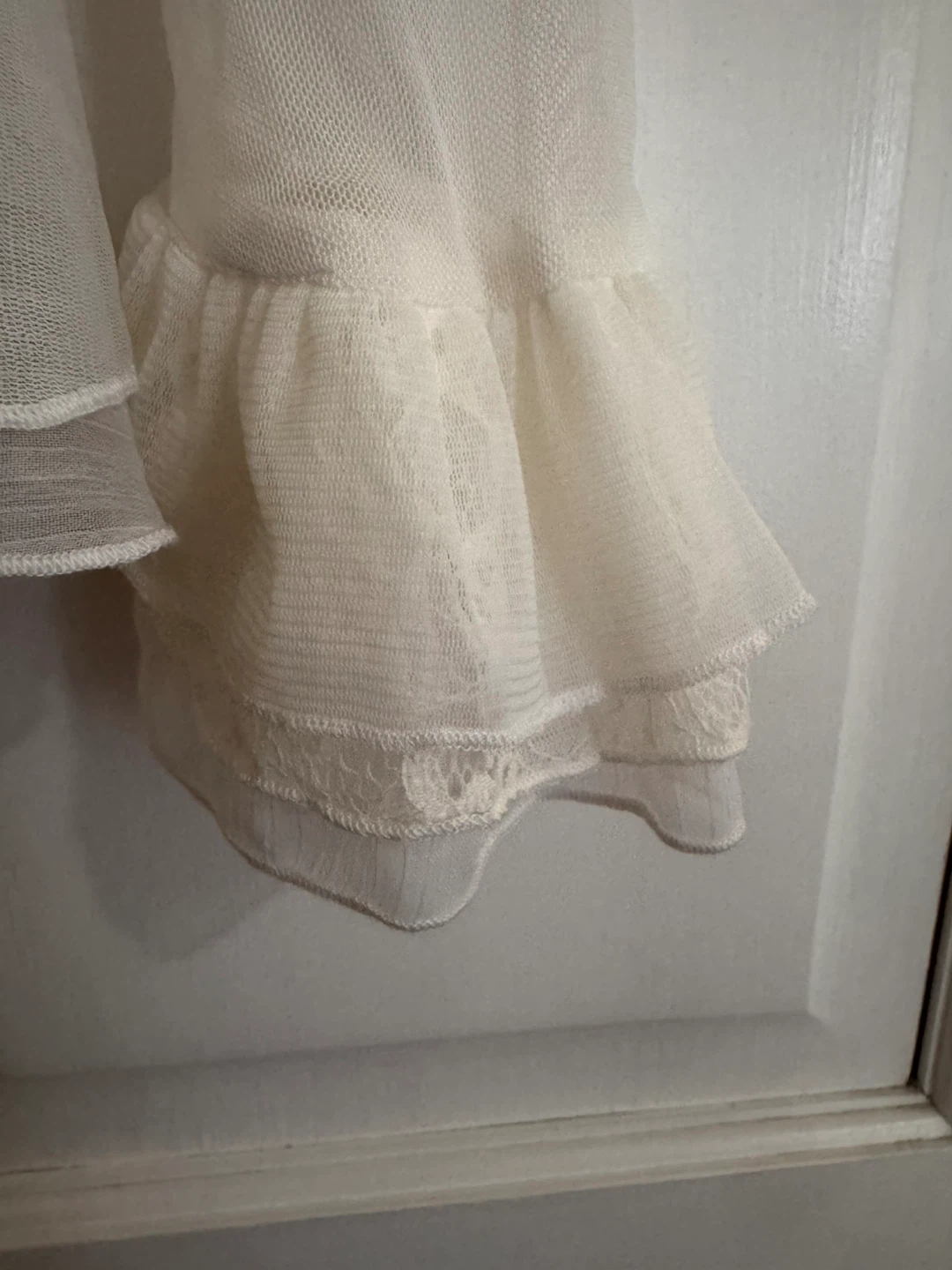 Pretty Angel Ivory Lace & Pearl Embellished Bolero Shrug - photo 4