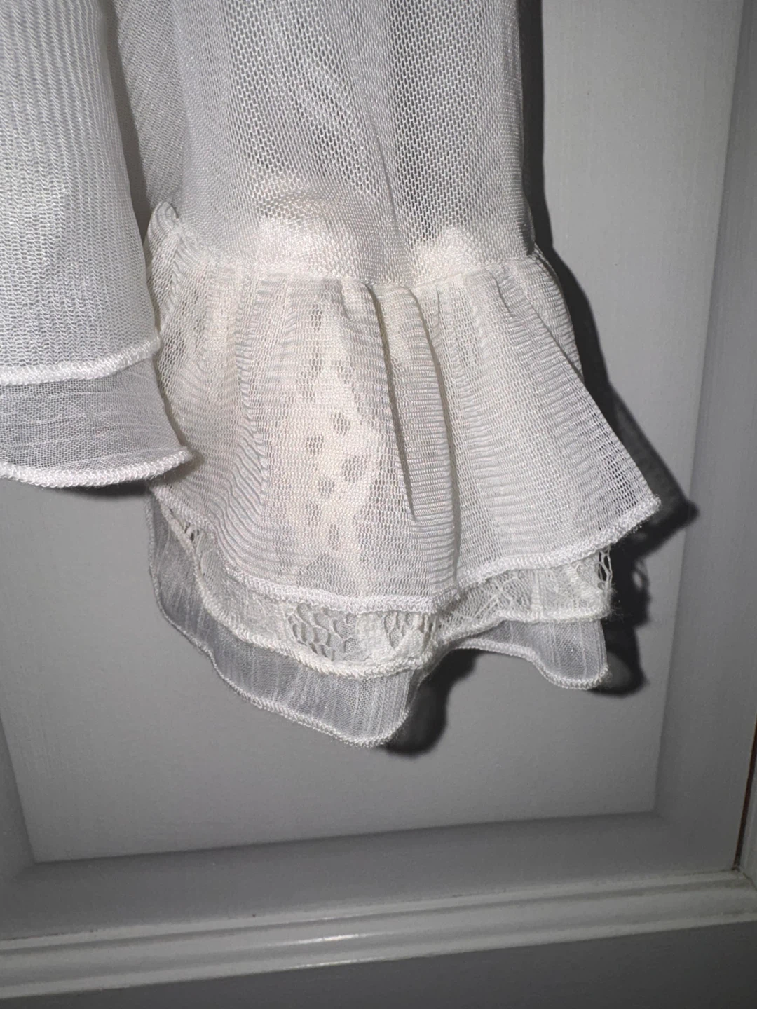 Pretty Angel Ivory Lace & Pearl Embellished Bolero Shrug - photo 5