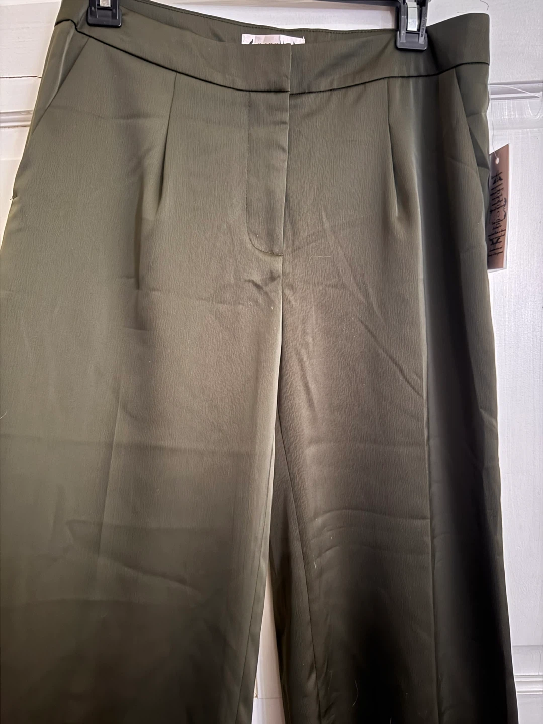 Bold Statements Bonsai Green Wide Leg Pants Size 4