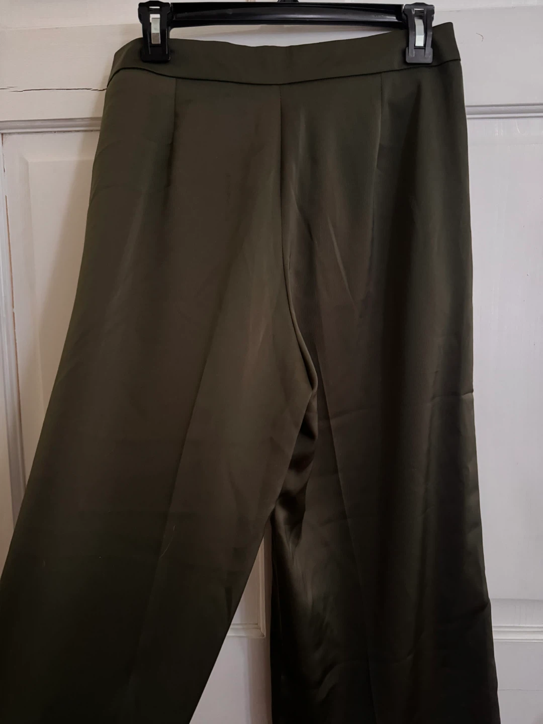 Bold Statements Bonsai Green Wide Leg Pants Size 4 - photo 3