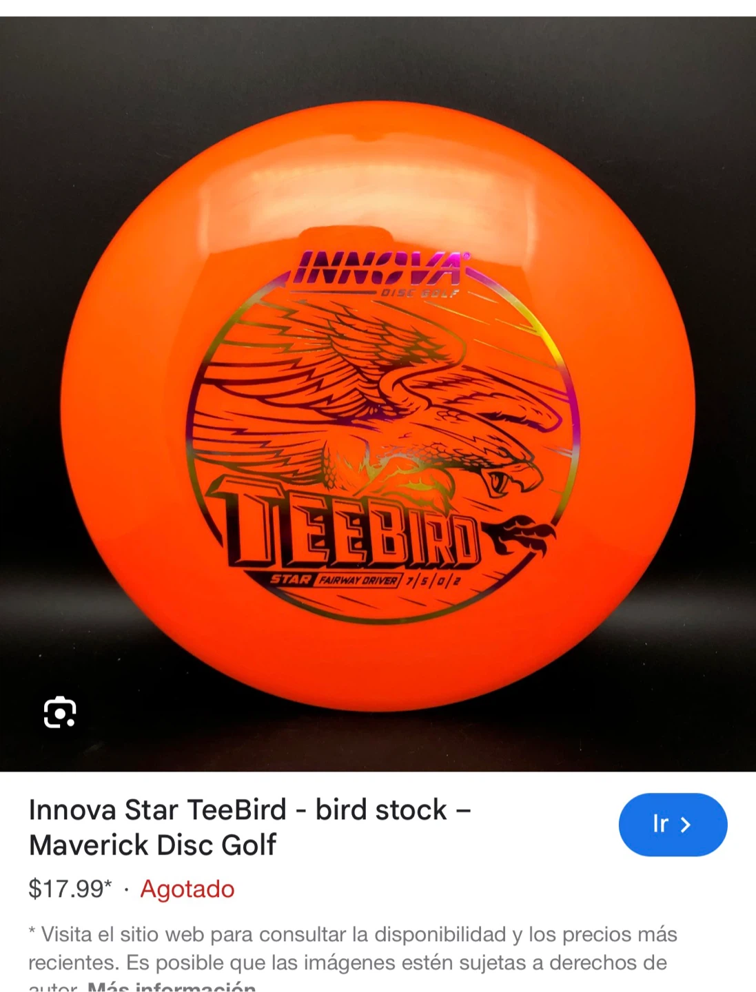 Innova Star TeeBird Disc Golf Fairway Driver - photo 3