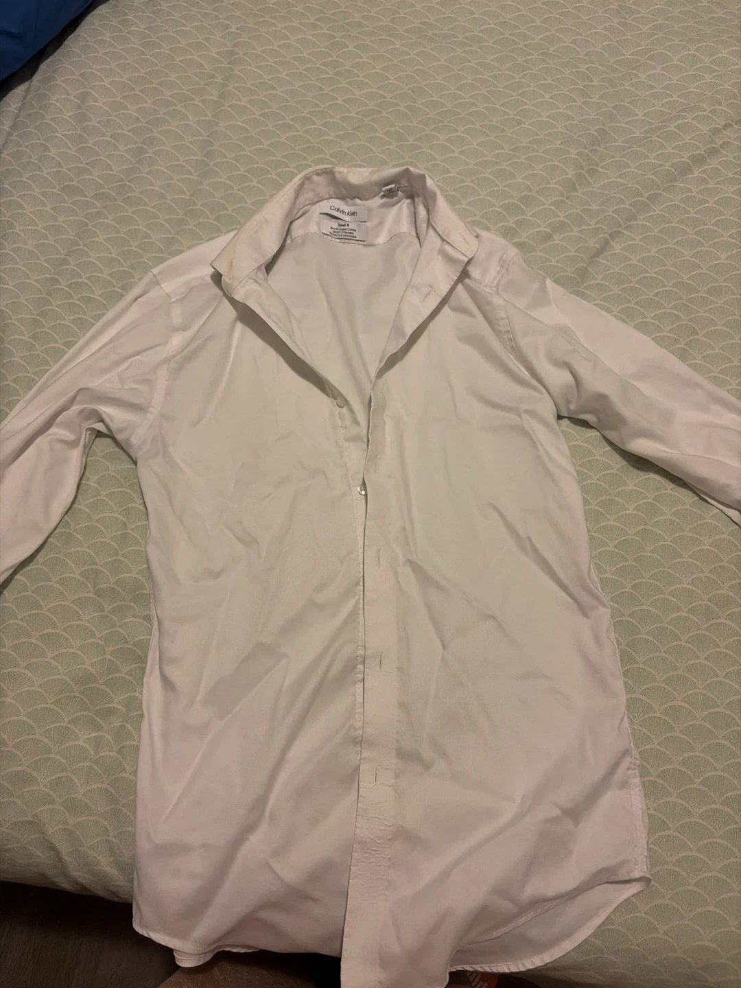 Calvin Klein Steel Slim Fit Stretch Wrinkle Free Dress Shirt