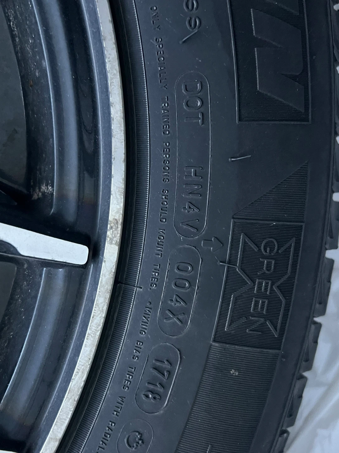 Michelin Green X Winter Tire with Rim - photo 3