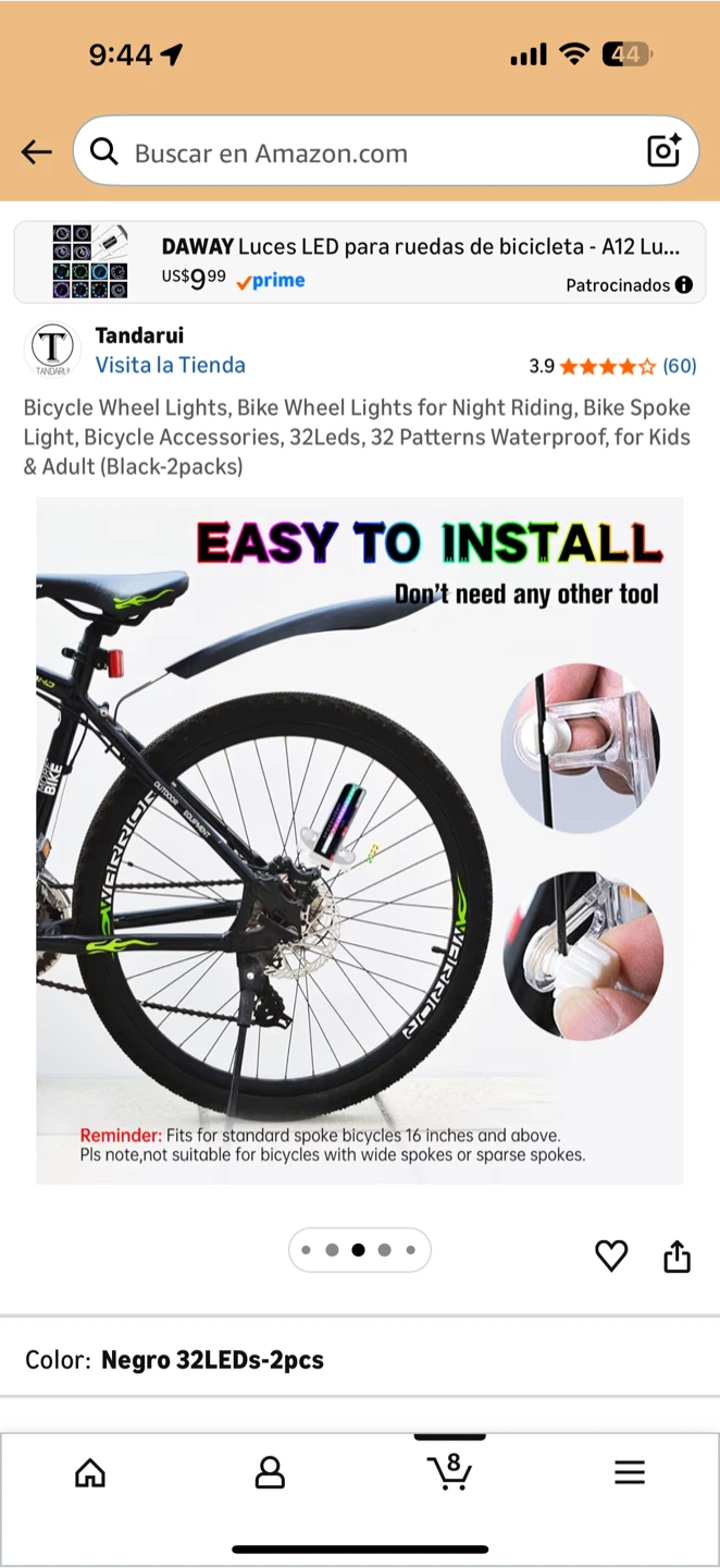 Bicycle Wheel Lights - 32 Patterns, Waterproof - photo 4