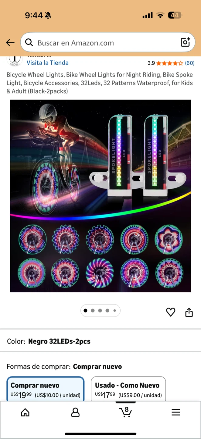 Bicycle Wheel Lights - 32 Patterns, Waterproof