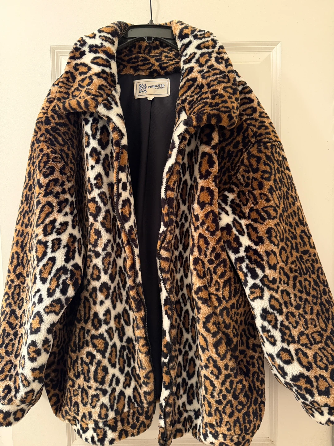 Vintage Faux Fur Leopard Print Jacket