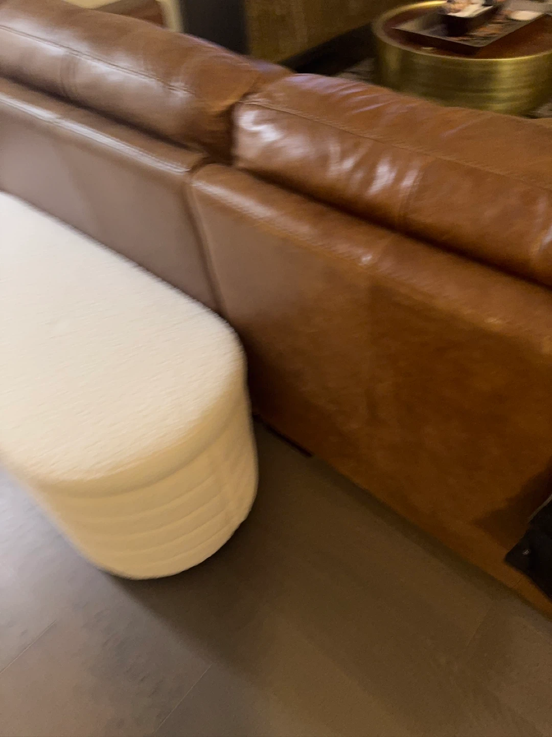 White Boucle Storage Ottoman Bench - photo 3
