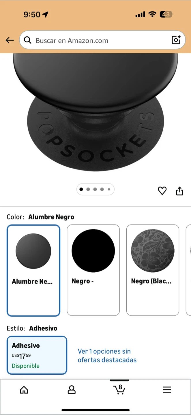 Popsockets Popgrip Black - photo 2