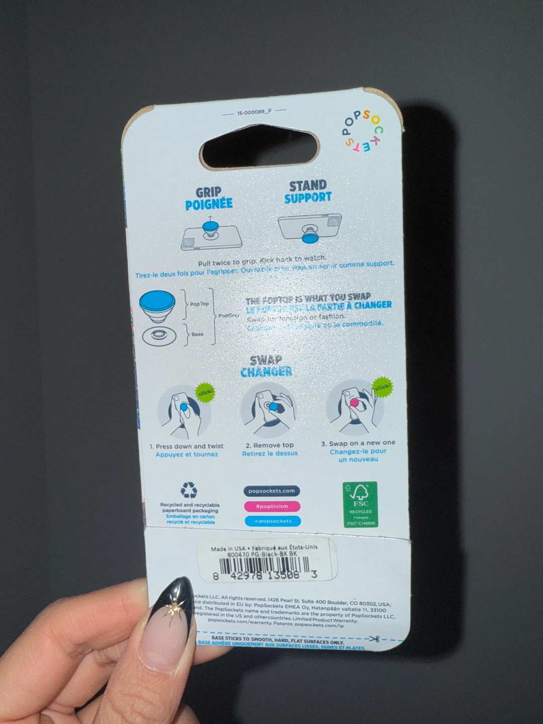 Popsockets Popgrip Black - photo 3