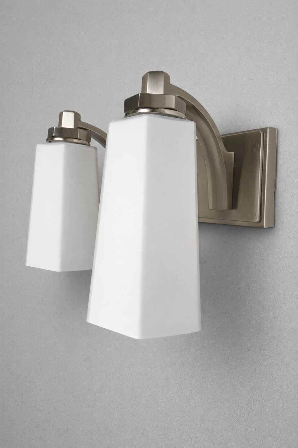 Restoration Hardware Brushed Nickel 2-Light Vanity Sconce - photo 2