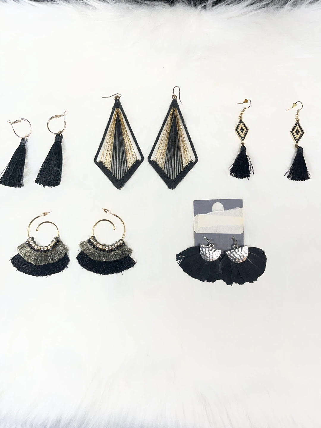 5 pairs of earrings all for $12