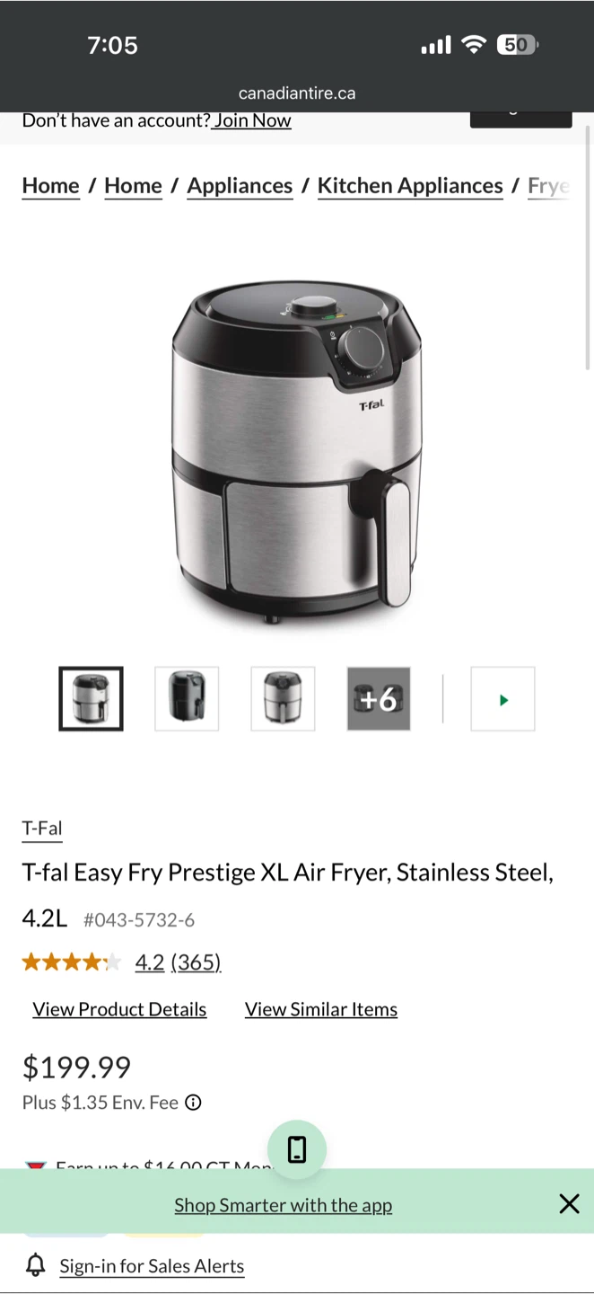 T-fal 4.2L XL Capacity Air Fryer - photo 5