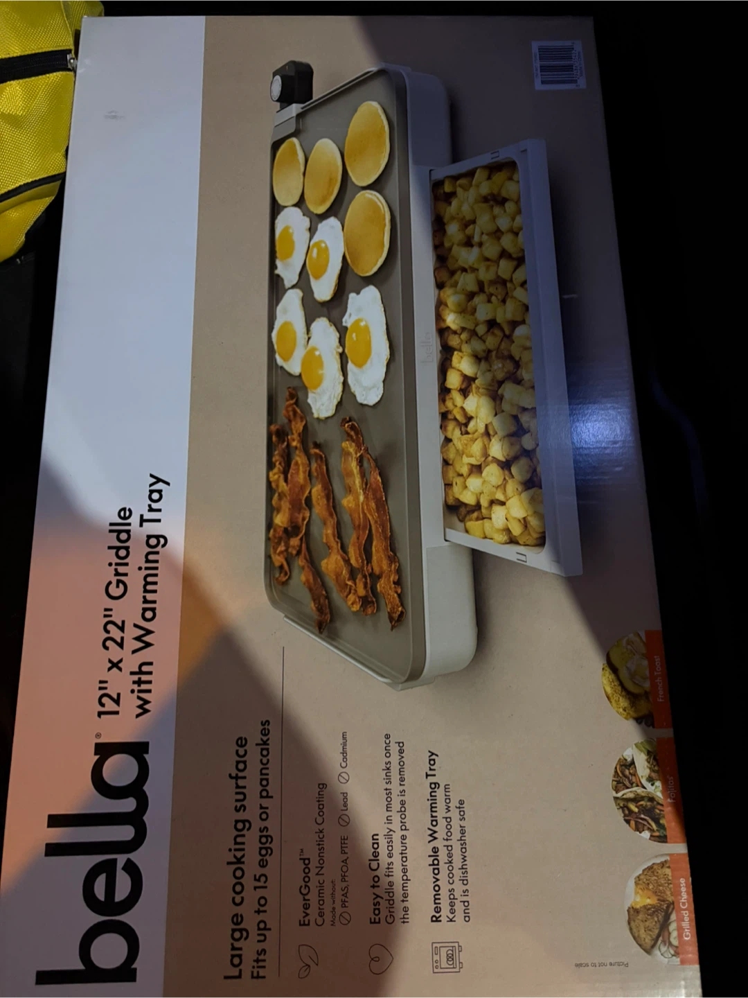 Bella Electric Griddle with a Warming Tray - Brand New - photo 2