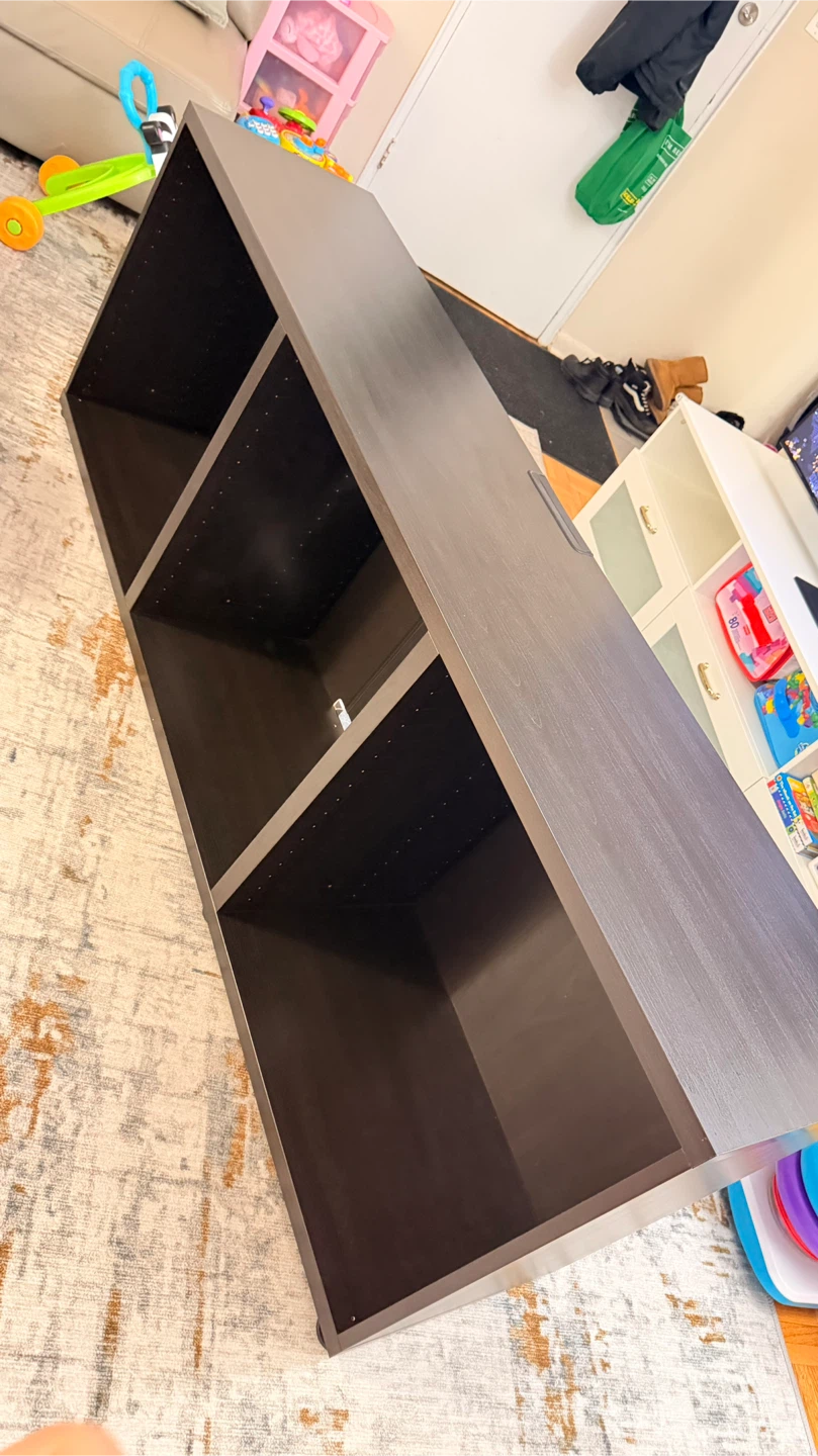 IKEA BESTÅ TV bench, black-brown, 180x40x64 cm