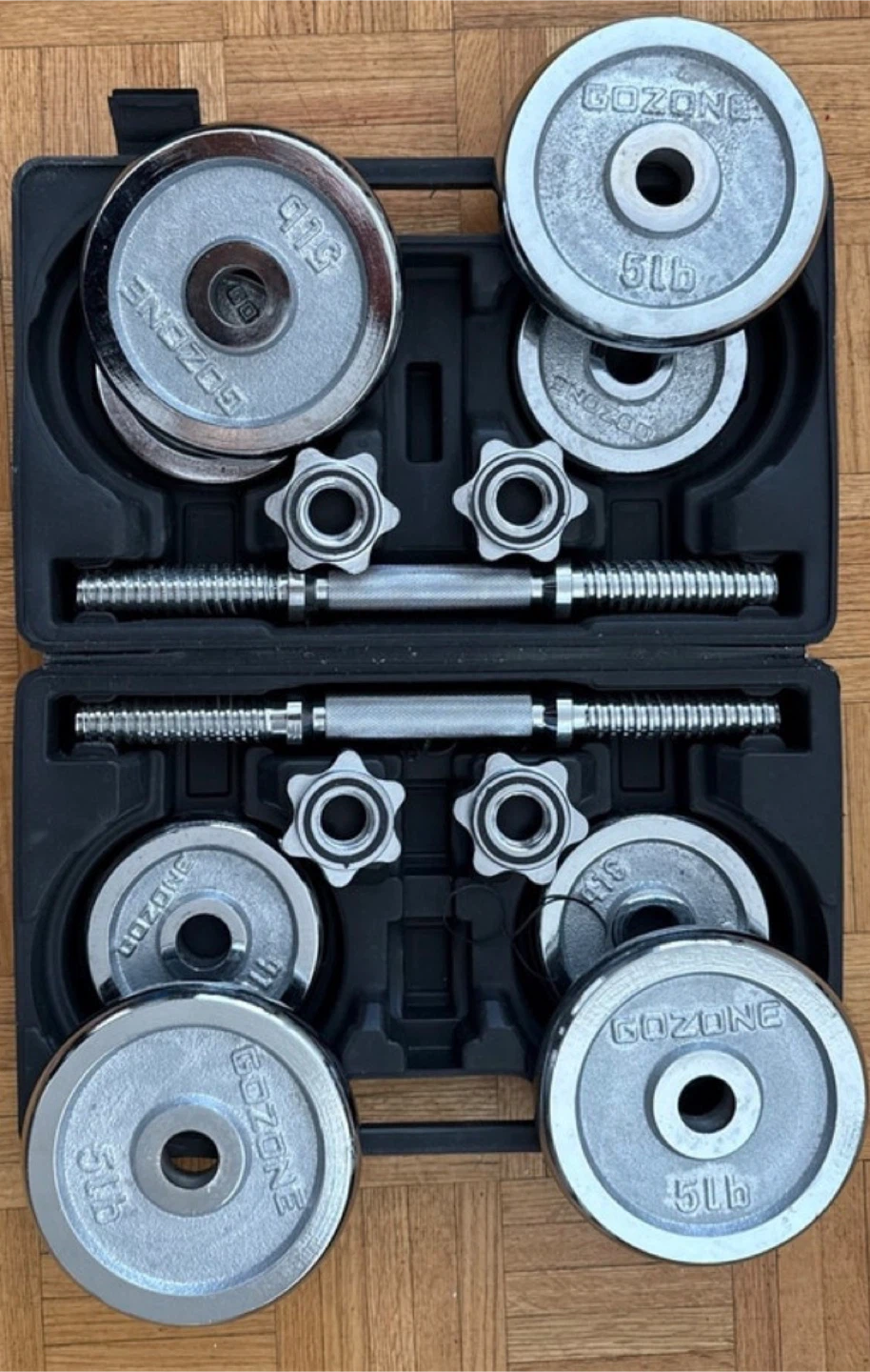 GOZONE Dumbbell Set - 20lb Total