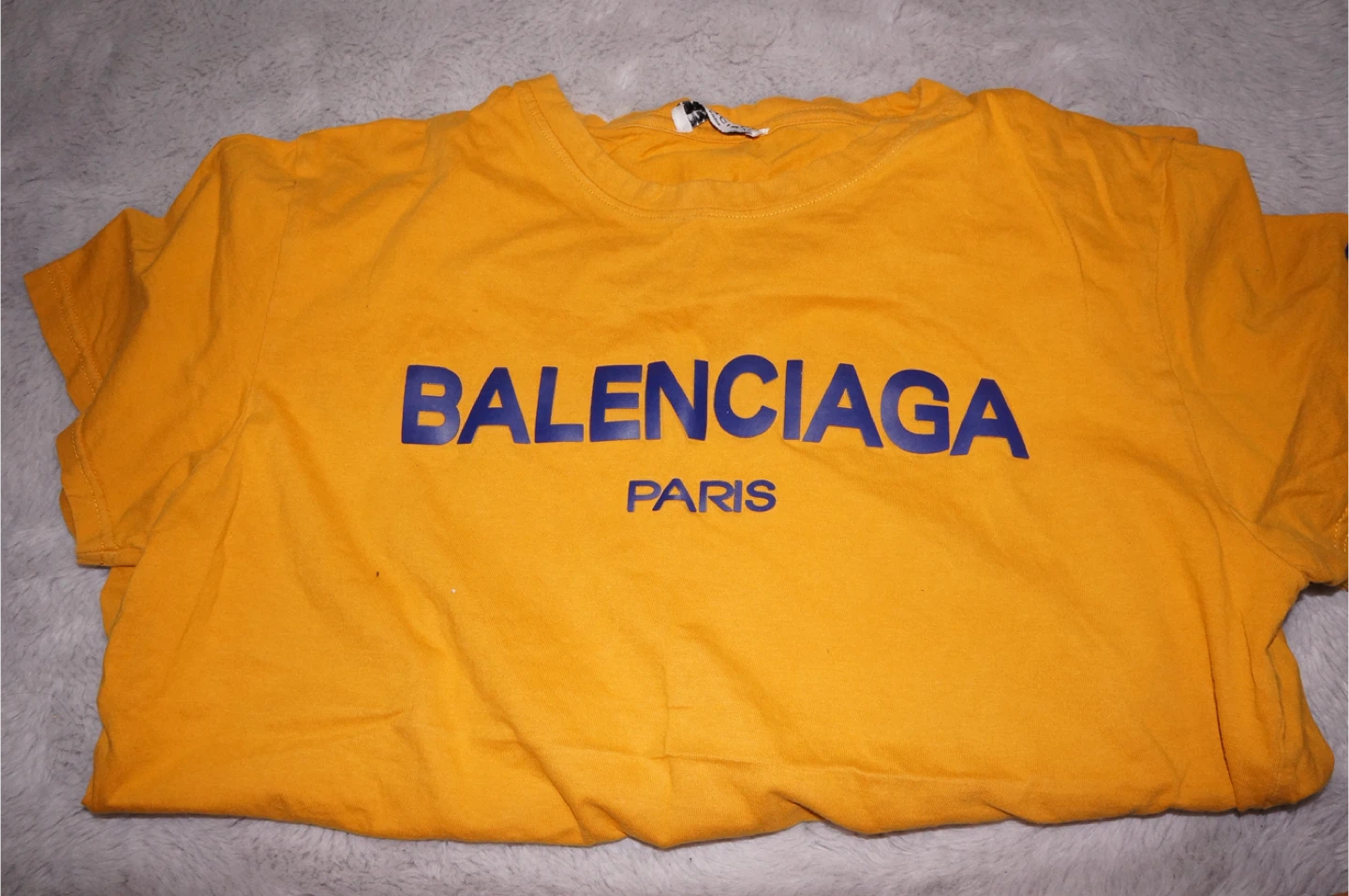 Balenciaga Paris T-Shirt XL Yellow
