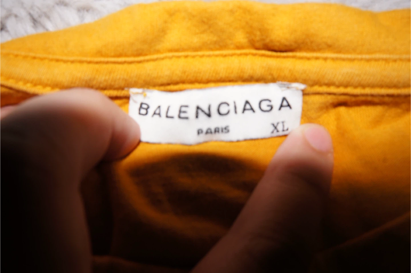 Balenciaga Paris T-Shirt XL Yellow - photo 2