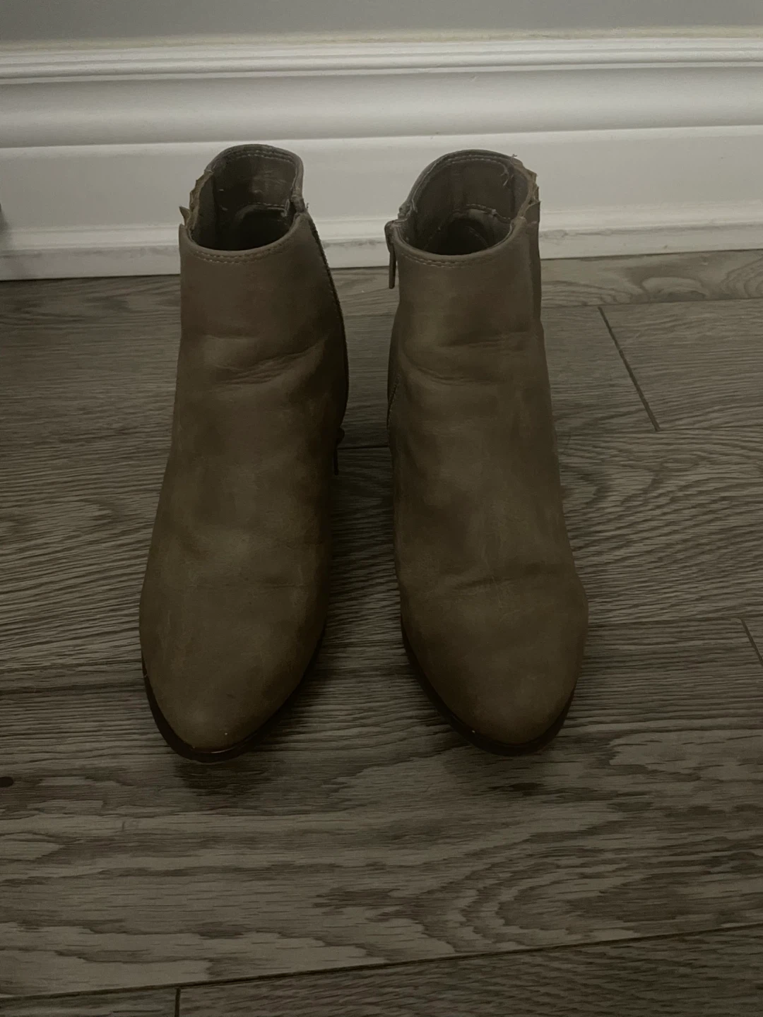 Women's Tan Ankle Boots with Block Heel - photo 2