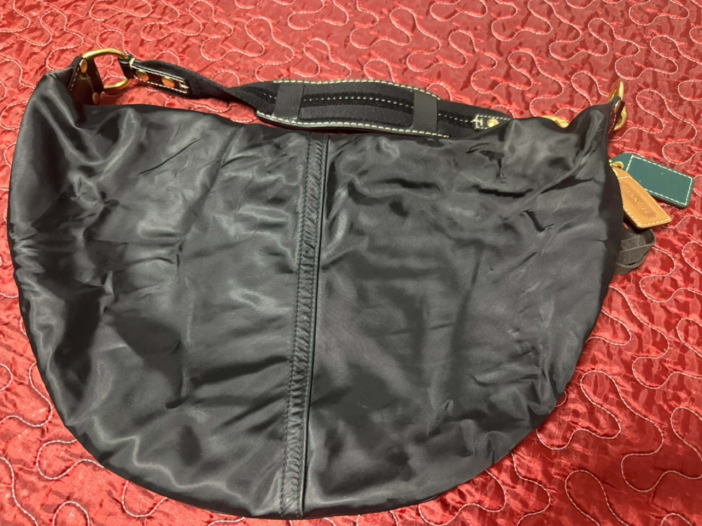 COACH Black Nylon Hobo Bag - photo 3