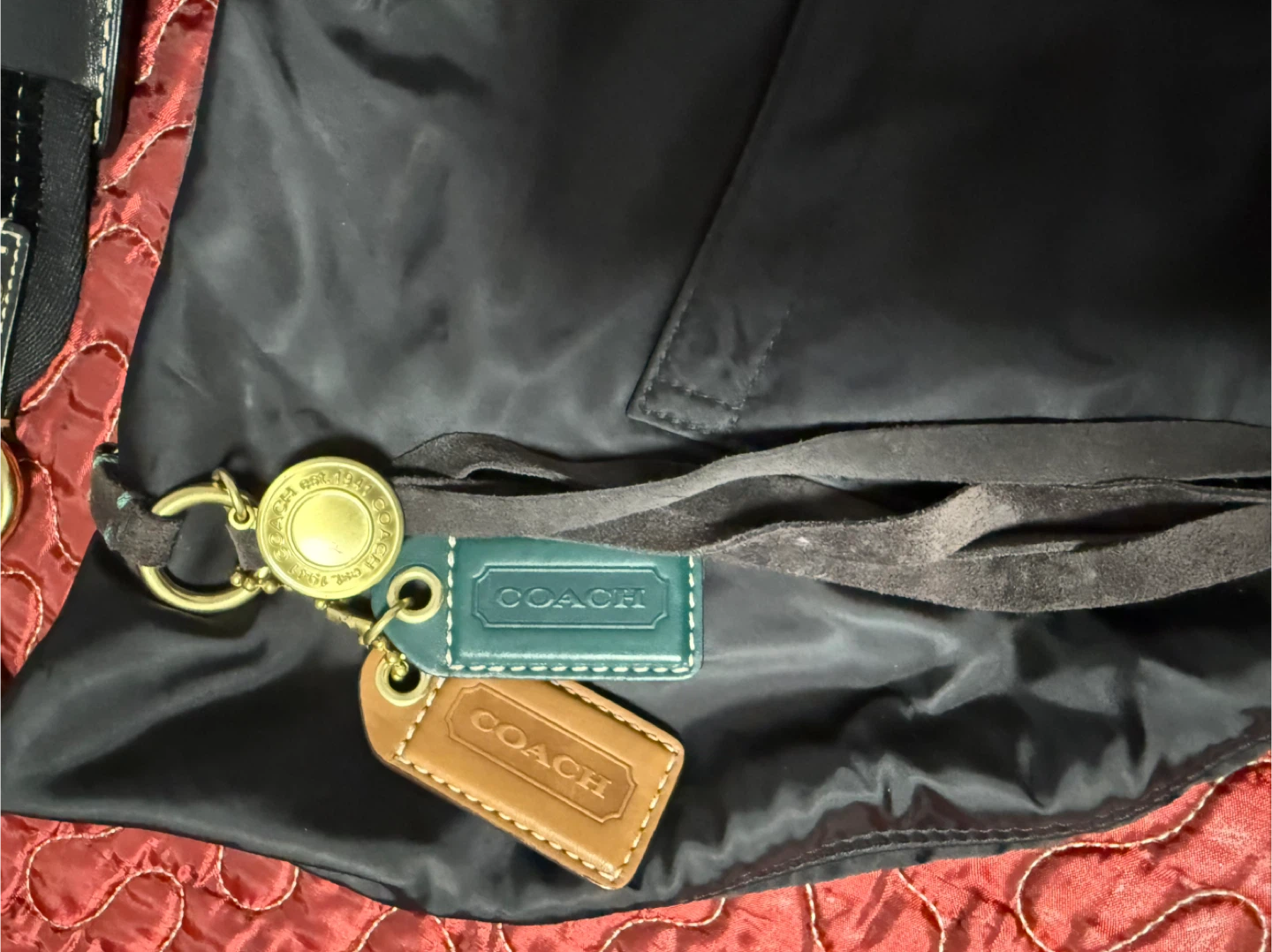 COACH Black Nylon Hobo Bag - photo 2