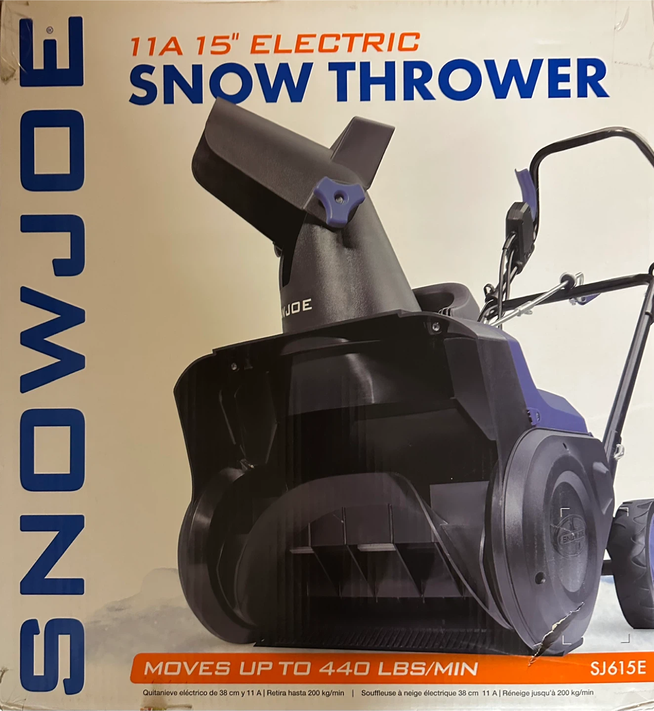 Snow Joe 11A 15" Electric Snow Thrower SJ615E