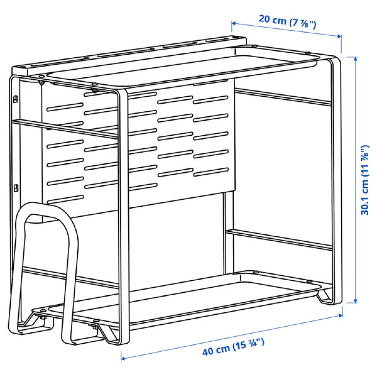 Ikea Avsteg - Kitchen Countertop Shelf Storage and Knife Block - photo 4