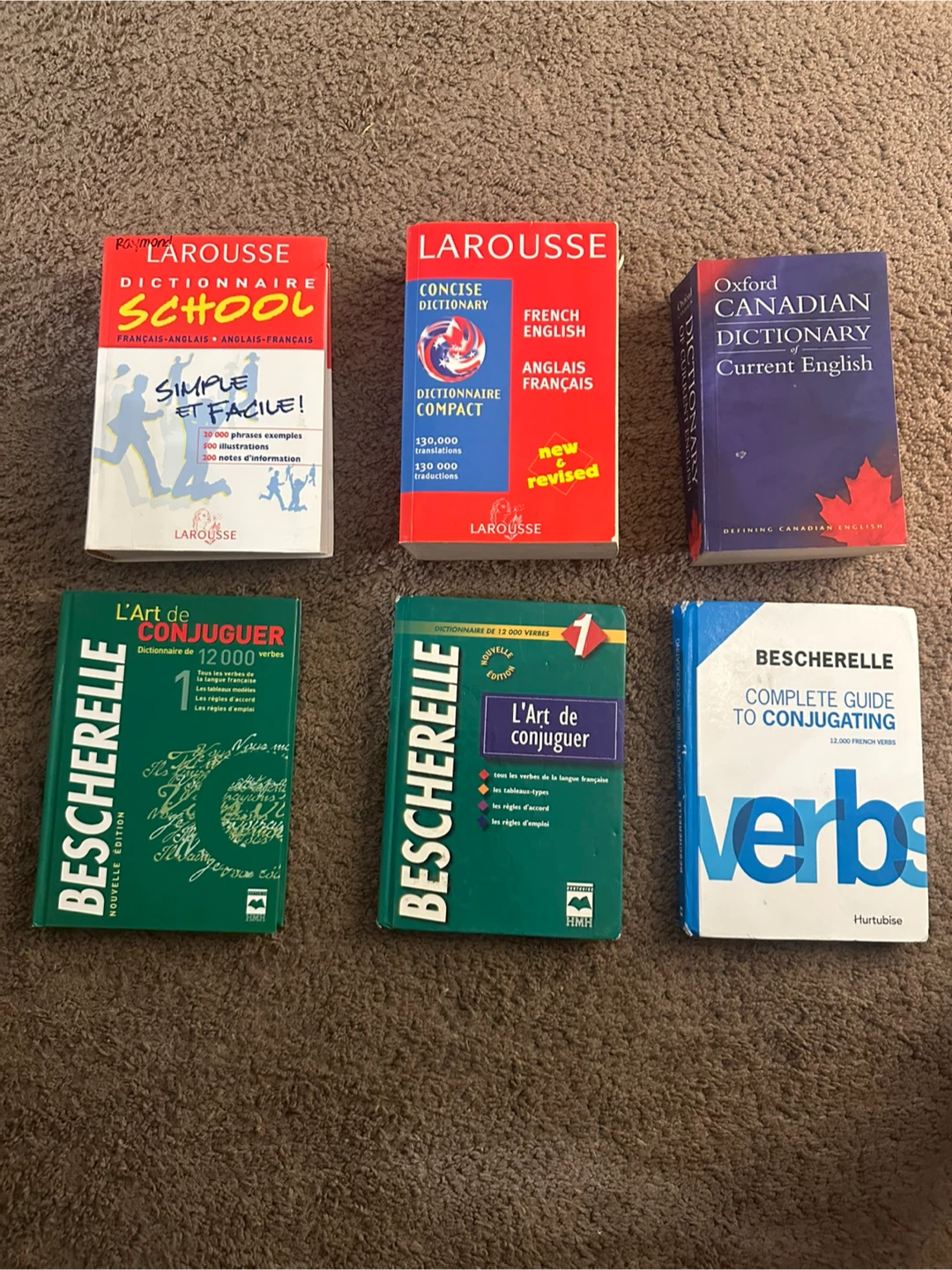 Collection of French learning books