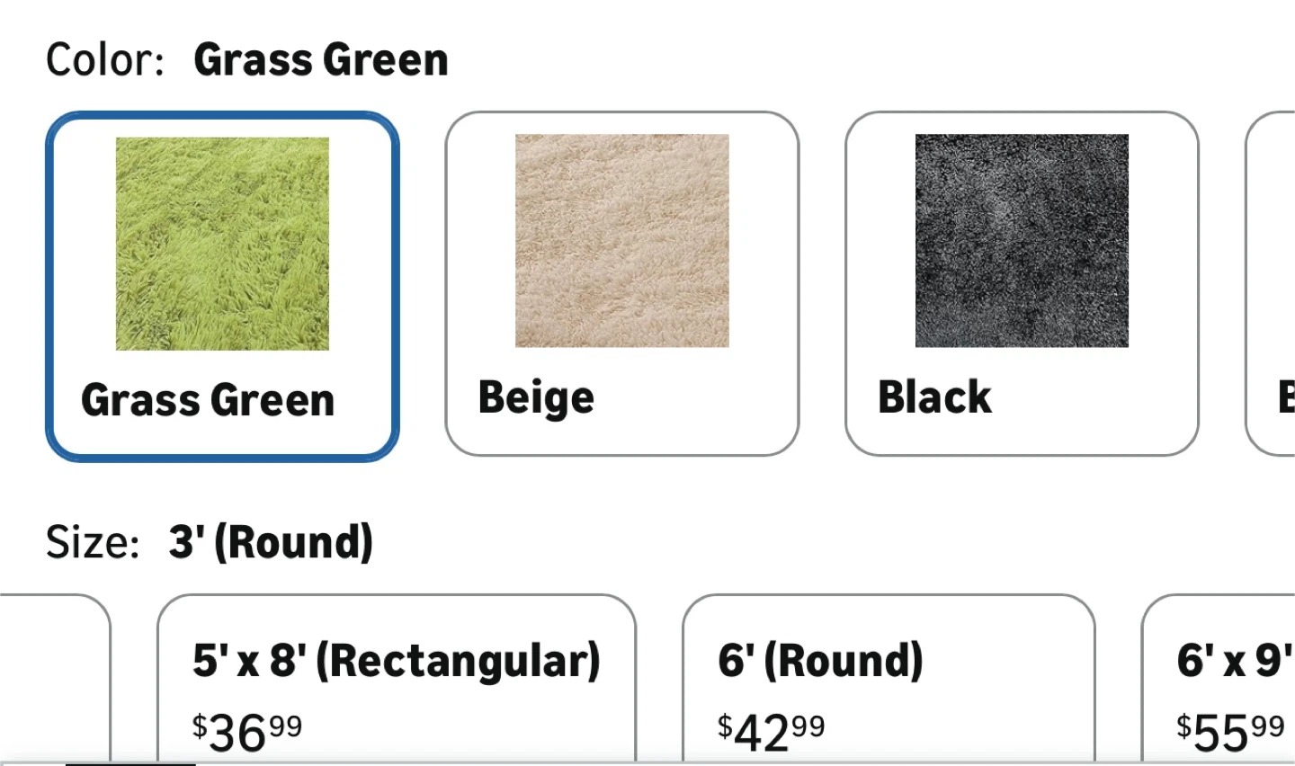 Round Grass Green Shaggy Area Rug 6’ Diameter - photo 5