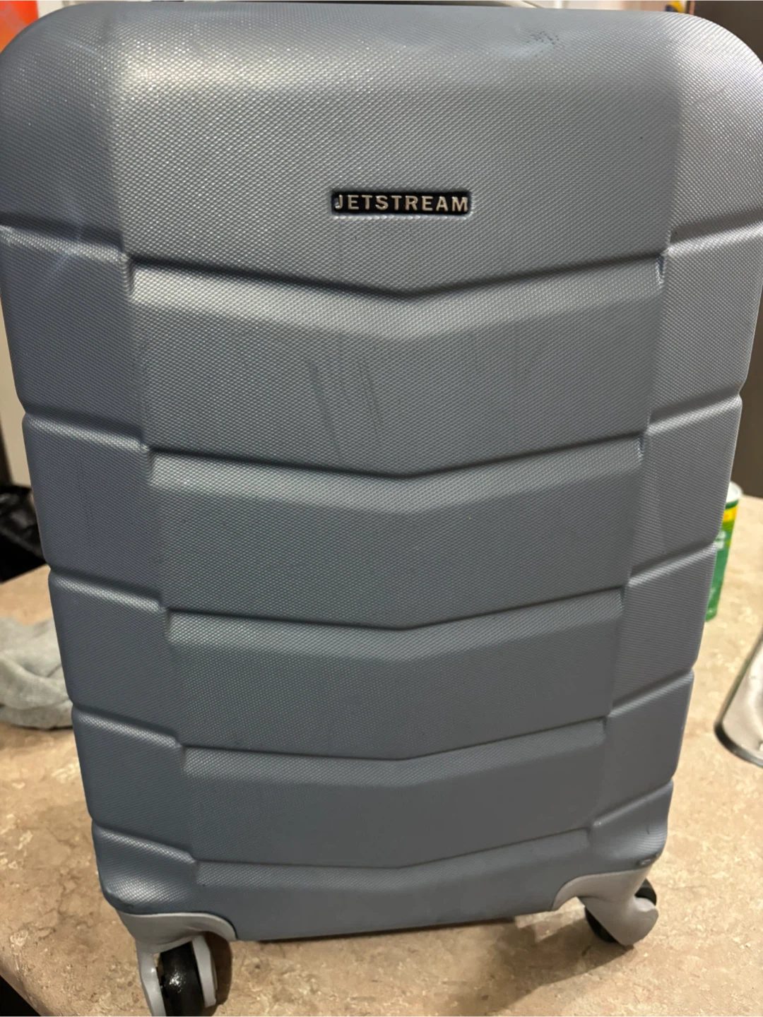 Jetstream Grey Hardshell Carry On  Suitcase