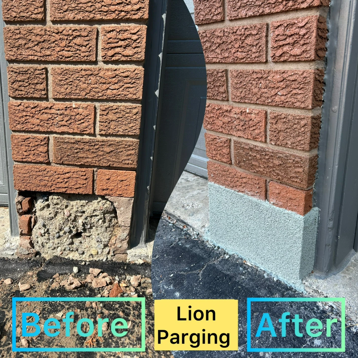Lion Parging - Exterior Foundation Repair - photo 2