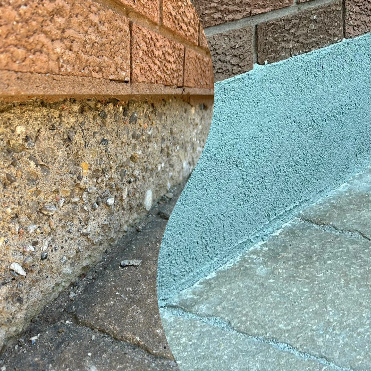Lion Parging - Exterior Foundation Repair