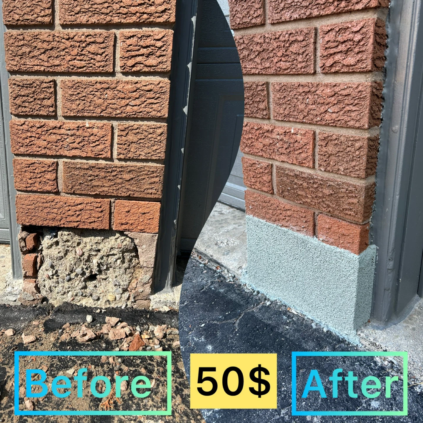 Lion Parging - Exterior Foundation Repair - photo 4