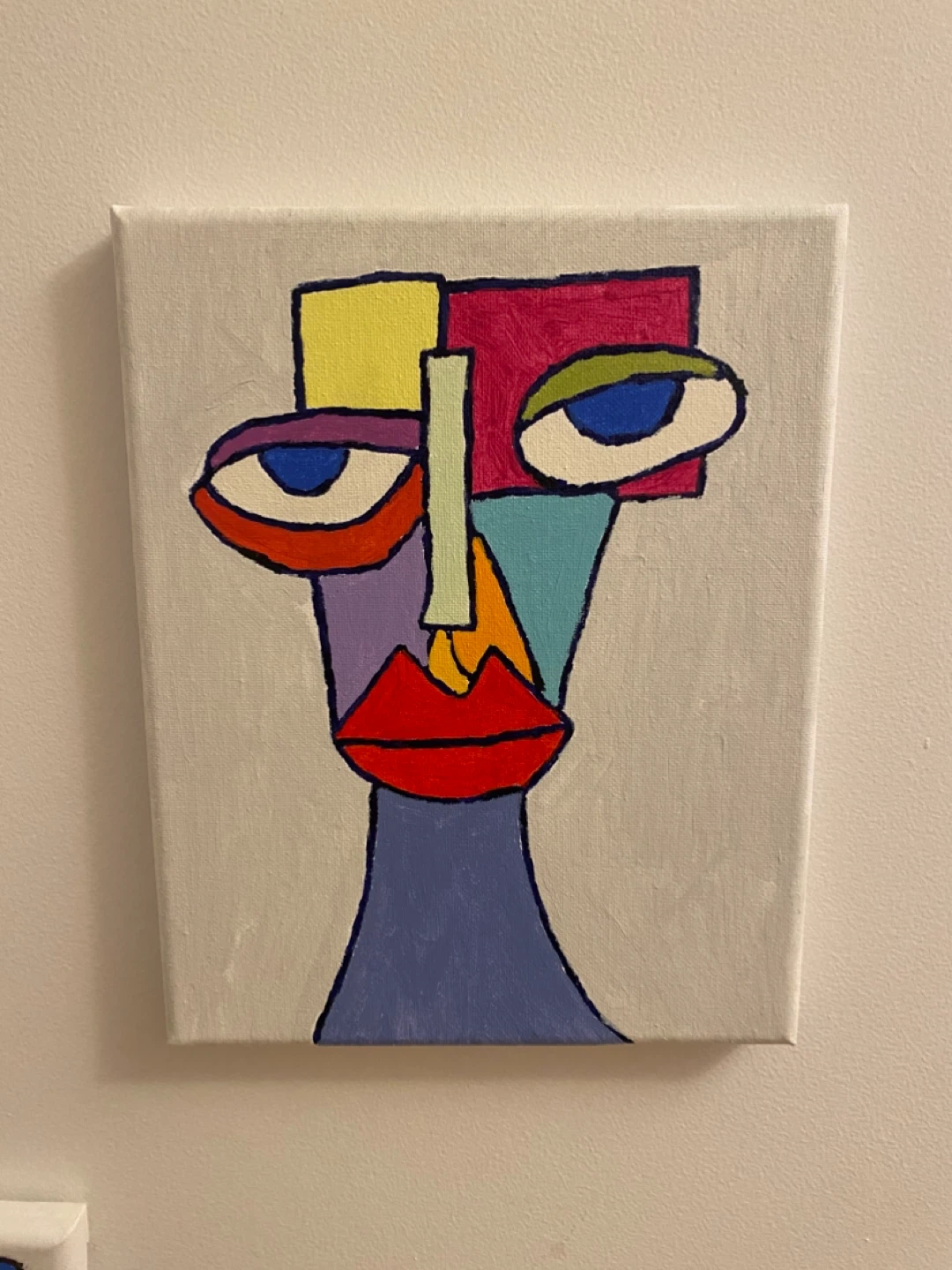 Abstract Face Canvas Art