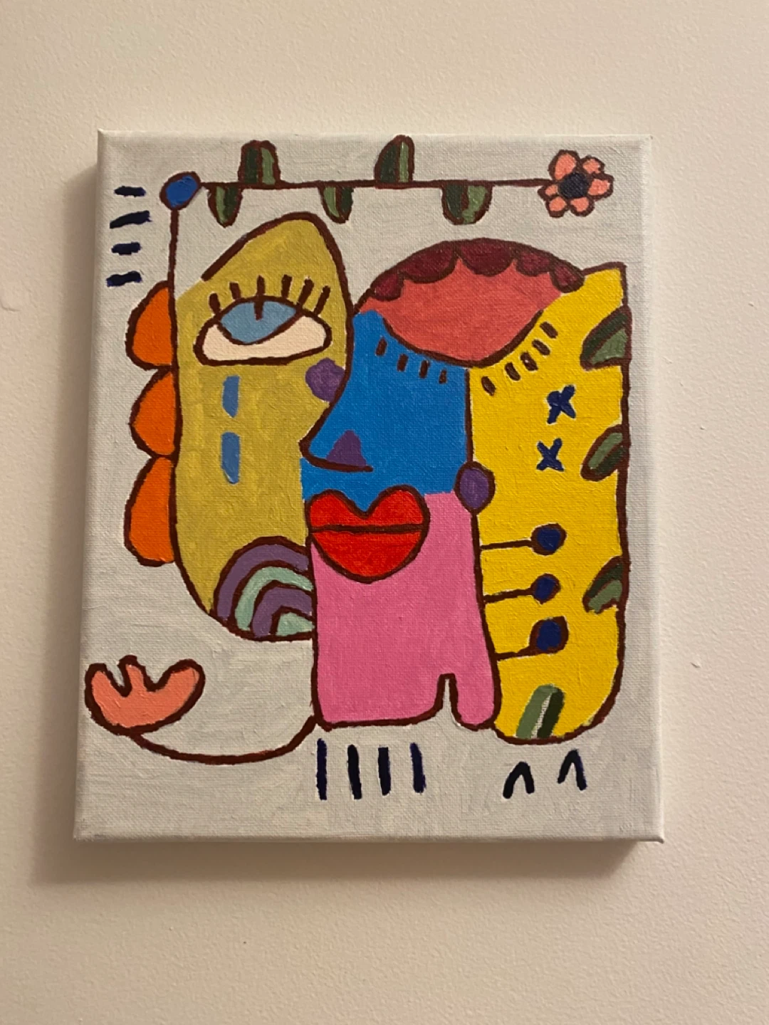 Abstract Face Canvas Art