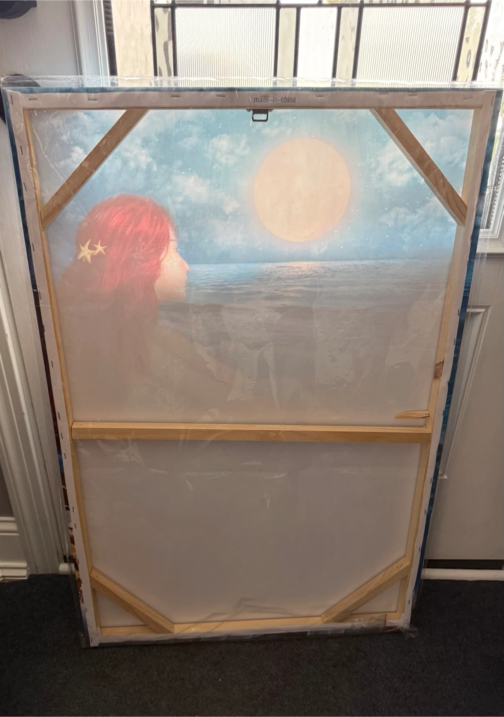SDYA Aesthetic Mermaid Moon Night Canvas Print 24" x 36" - photo 2