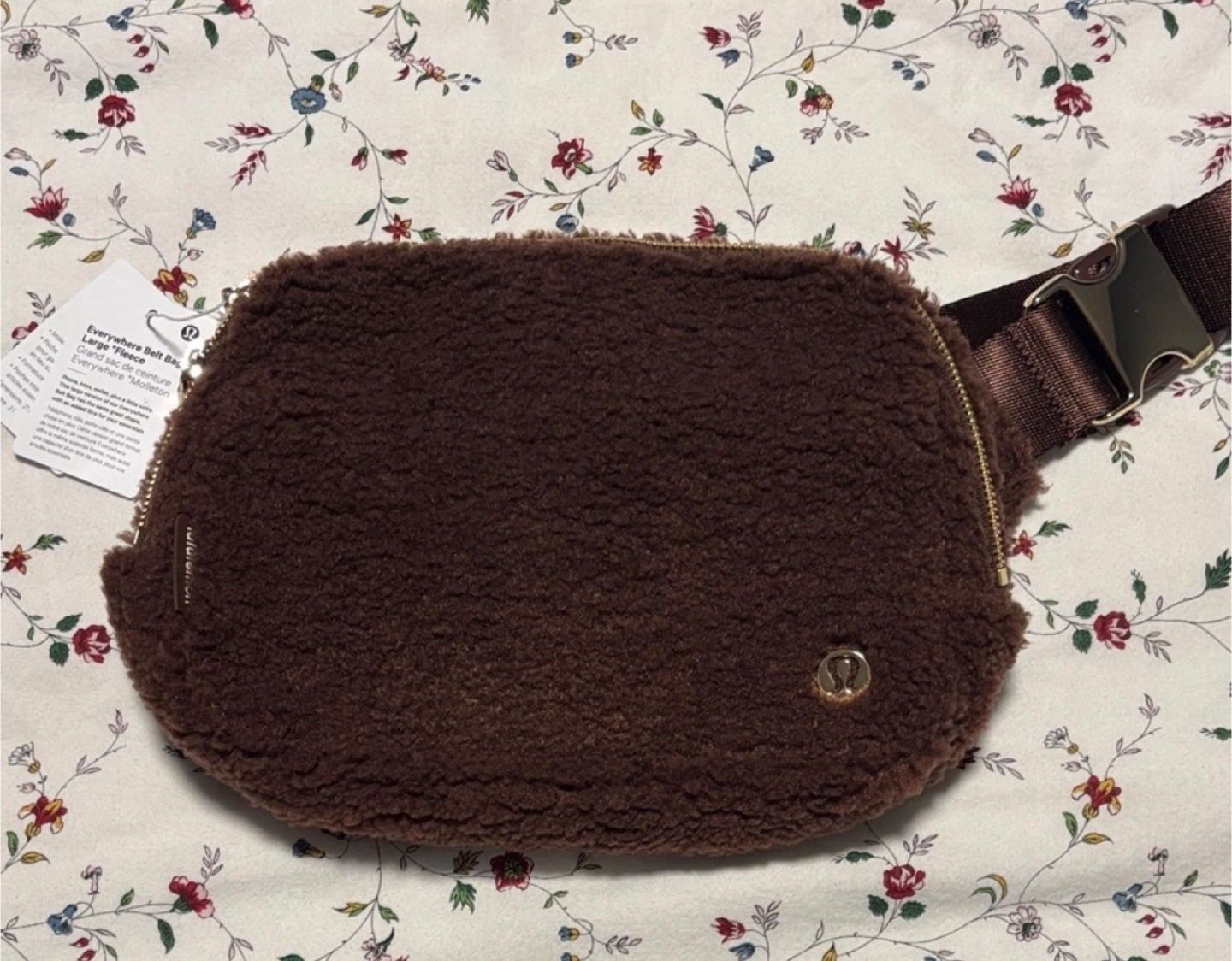 Lululemon Everywhere Belt Bag Fleece Brown Large