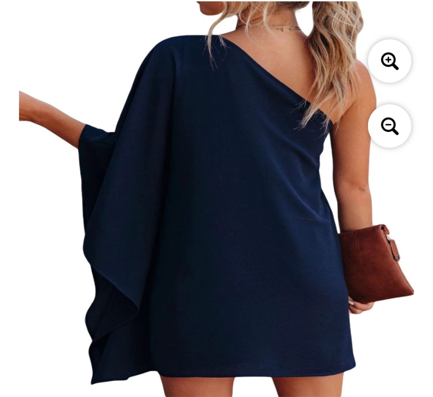 Navy One-Shoulder Dress - photo 2