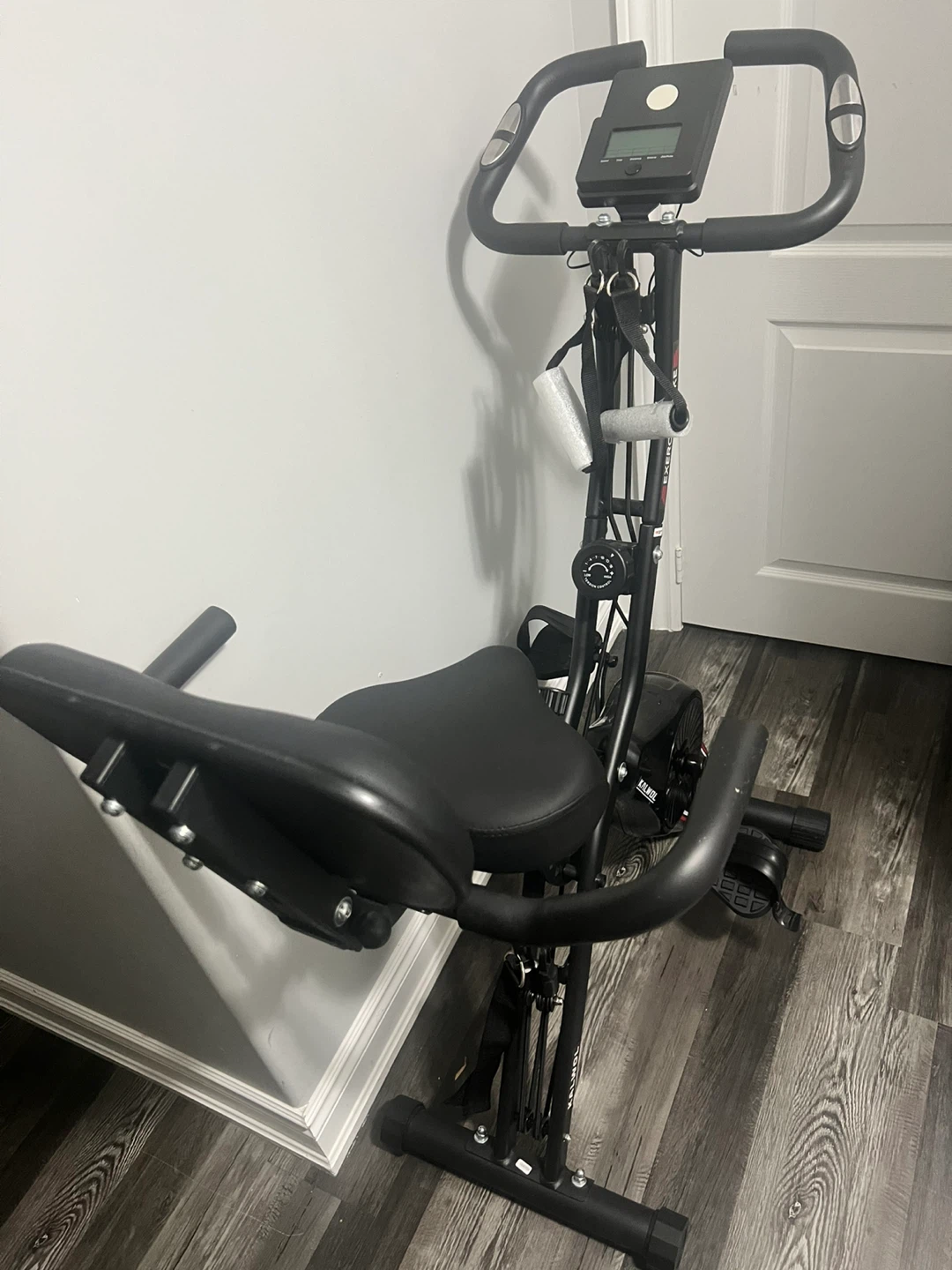 KALWOL Folding Exercise Bike with Media Holder - photo 2