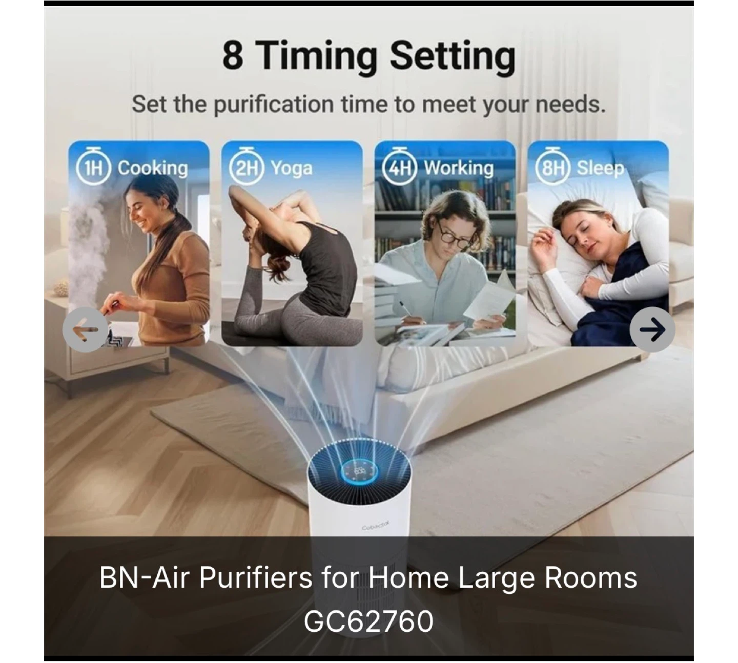 Cobrectal Air Purifier GC62760 for Home Large Rooms - photo 3