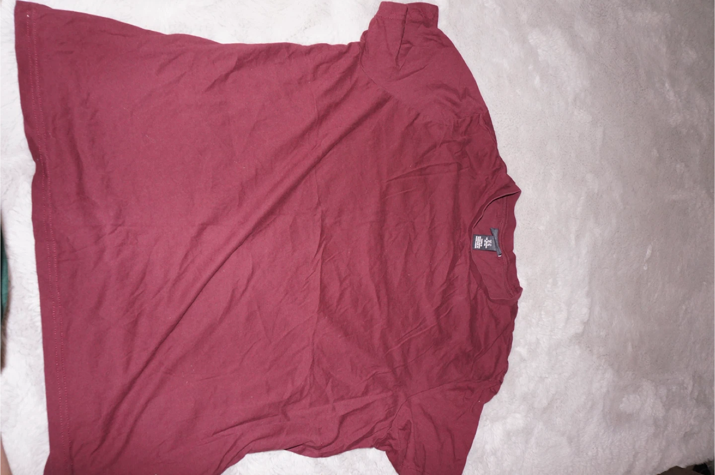 H&M Burgundy Regular Fit T-Shirt - XL