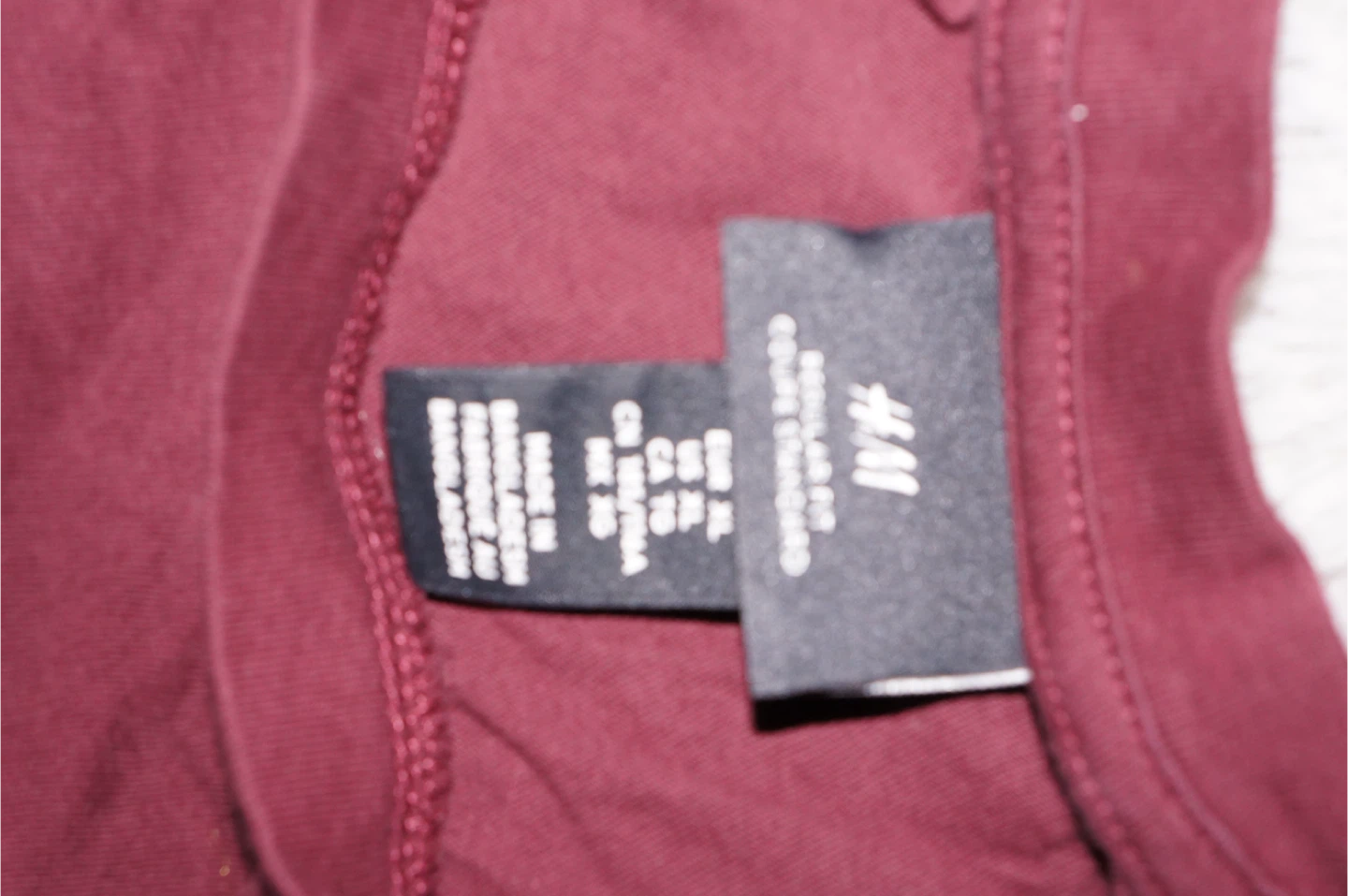 H&M Burgundy Regular Fit T-Shirt - XL - photo 3